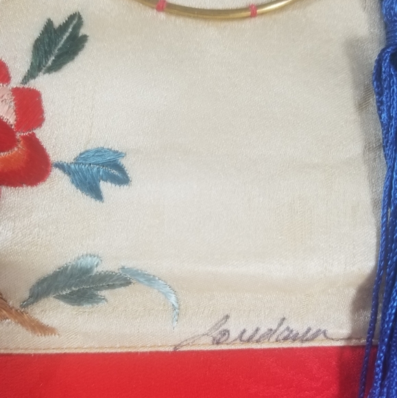 LOREDANA Artisan Antique Kimono Handstiched Tote - Picture 3 of 8